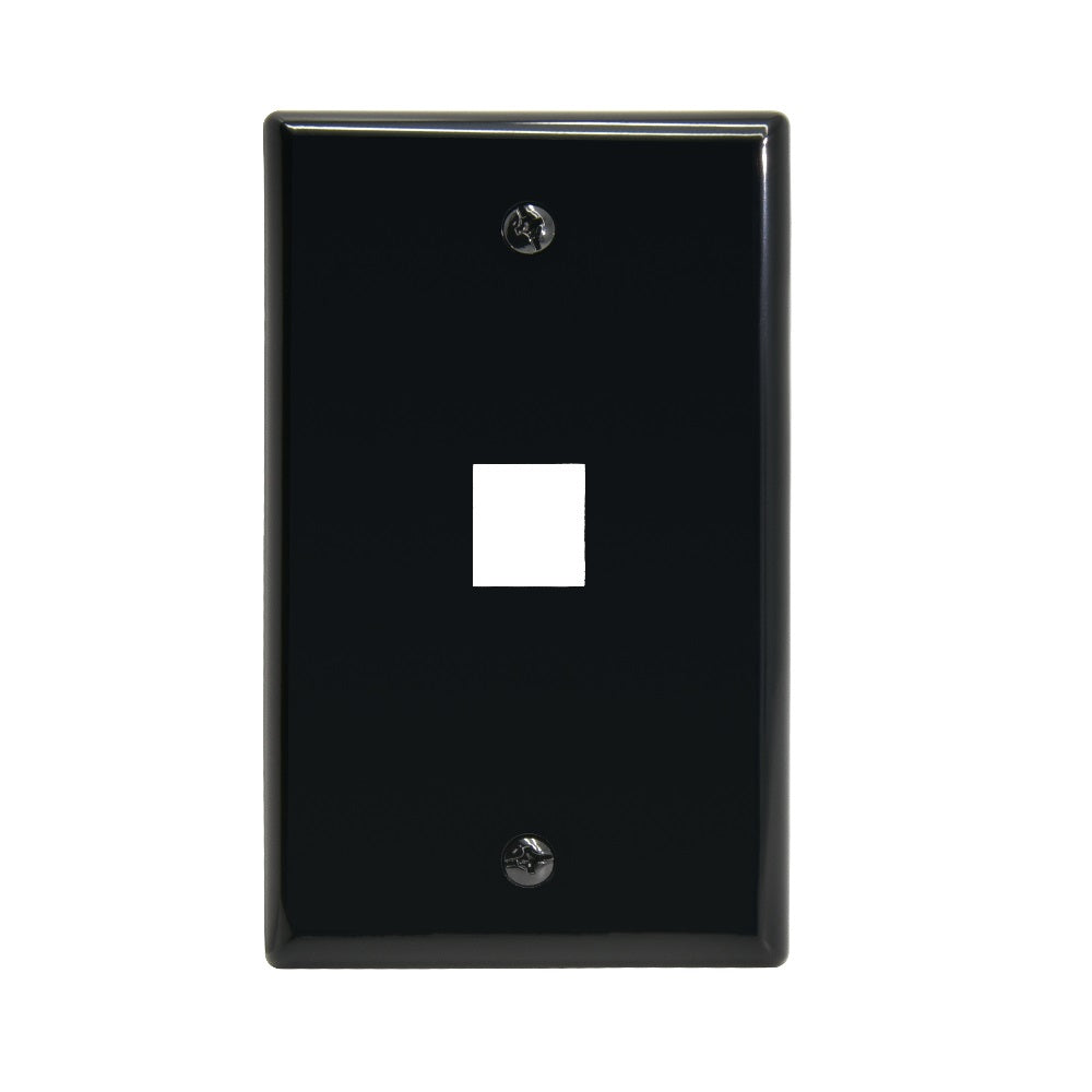 1Port Keystone Wallplate Smooth Face 1Port Keystone Wallplate Smooth Face